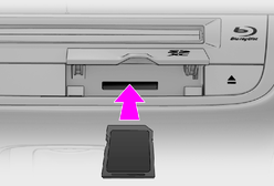 基本操作｜リヤシートエンターテインメントシステムの基本操作｜後席プレーヤーにSDメモリーカードを出し入れする｜レクサス LEXUS LS  500h/LS 500 取扱説明書